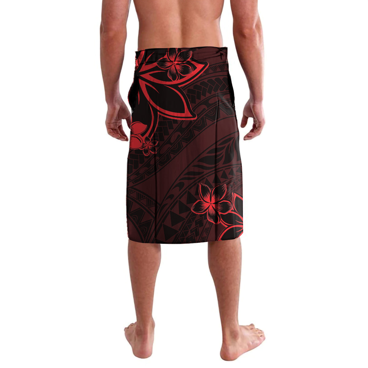 Polynesian Sunset Plumeria Lavalava Red Polynesian Tattoo LT05 - Polynesian Pride