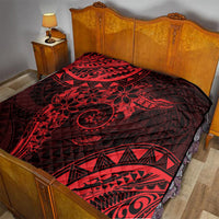 Polynesian Sunset Plumeria Quilt Red Polynesian Tattoo LT05 - Polynesian Pride