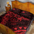 Polynesian Sunset Plumeria Quilt Bed Set Red Polynesian Tattoo