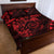 Polynesian Sunset Plumeria Quilt Bed Set Red Polynesian Tattoo