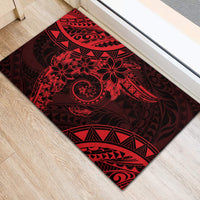 Polynesian Sunset Plumeria Rubber Doormat Red Polynesian Tattoo LT05 - Polynesian Pride
