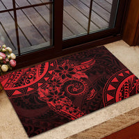 Polynesian Sunset Plumeria Rubber Doormat Red Polynesian Tattoo LT05 - Polynesian Pride