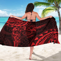 Polynesian Sunset Plumeria Sarong Red Polynesian Tattoo LT05 - Polynesian Pride