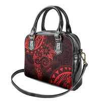 Polynesian Sunset Plumeria Shoulder Handbag Red Polynesian Tattoo LT05 - Polynesian Pride