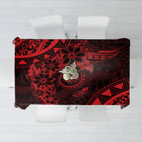 Polynesian Sunset Plumeria Tablecloth Red Polynesian Tattoo LT05 Red - Polynesian Pride