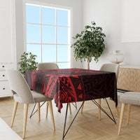 Polynesian Sunset Plumeria Tablecloth Red Polynesian Tattoo LT05 - Polynesian Pride