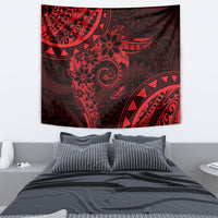 Polynesian Sunset Plumeria Tapestry Red Polynesian Tattoo LT05 - Polynesian Pride