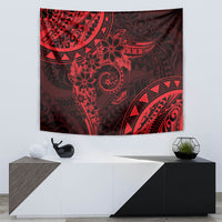 Polynesian Sunset Plumeria Tapestry Red Polynesian Tattoo LT05 - Polynesian Pride