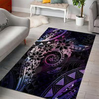 Polynesian Sunset Plumeria Area Rug Galaxy Polynesian Tattoo LT05 - Polynesian Pride