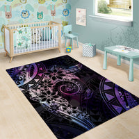Polynesian Sunset Plumeria Area Rug Galaxy Polynesian Tattoo LT05 - Polynesian Pride