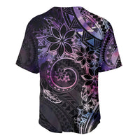 Polynesian Sunset Plumeria Baseball Jersey Galaxy Polynesian Tattoo LT05 - Polynesian Pride