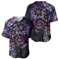 Polynesian Sunset Plumeria Baseball Jersey Galaxy Polynesian Tattoo LT05 - Polynesian Pride