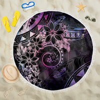 Polynesian Sunset Plumeria Beach Blanket Galaxy Polynesian Tattoo LT05 One Size 150cm Galaxy - Polynesian Pride