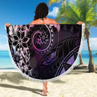 Polynesian Sunset Plumeria Beach Blanket Galaxy Polynesian Tattoo LT05 - Polynesian Pride