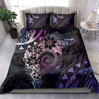 Polynesian Sunset Plumeria Bedding Set Galaxy Polynesian Tattoo LT05 - Polynesian Pride