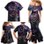 Polynesian Sunset Plumeria Family Matching Mermaid Dress and Hawaiian Shirt Galaxy Polynesian Tattoo