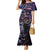 Polynesian Sunset Plumeria Family Matching Mermaid Dress and Hawaiian Shirt Galaxy Polynesian Tattoo