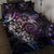 Polynesian Sunset Plumeria Quilt Bed Set Galaxy Polynesian Tattoo