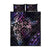 Polynesian Sunset Plumeria Quilt Bed Set Galaxy Polynesian Tattoo