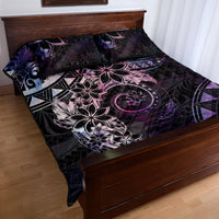 Polynesian Sunset Plumeria Quilt Bed Set Galaxy Polynesian Tattoo LT05 - Polynesian Pride