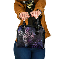 Polynesian Sunset Plumeria Shoulder Handbag Galaxy Polynesian Tattoo LT05 One Size Galaxy - Polynesian Pride