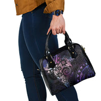Polynesian Sunset Plumeria Shoulder Handbag Galaxy Polynesian Tattoo LT05 - Polynesian Pride
