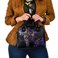 Polynesian Sunset Plumeria Shoulder Handbag Galaxy Polynesian Tattoo LT05 - Polynesian Pride