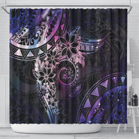 Polynesian Sunset Plumeria Shower Curtain Galaxy Polynesian Tattoo LT05 - Polynesian Pride