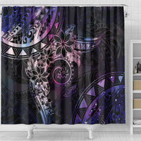 Polynesian Sunset Plumeria Shower Curtain Galaxy Polynesian Tattoo LT05 - Polynesian Pride