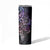 Galaxy Polynesian Pattern With Plumeria Flowers Skinny Tumbler