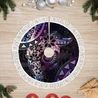 Polynesian Sunset Plumeria Tree Skirt Galaxy Polynesian Tattoo LT05 Fringed Galaxy - Polynesian Pride