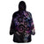 Polynesian Sunset Plumeria Wearable Blanket Hoodie Galaxy Polynesian Tattoo