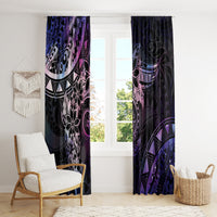 Polynesian Sunset Plumeria Window Curtain Galaxy Polynesian Tattoo LT05 - Polynesian Pride