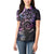 Polynesian Sunset Plumeria Women Polo Shirt Galaxy Polynesian Tattoo