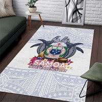 Samoa Independence Day Area Rug Samoa United For A New Beginning LT05 White - Polynesian Pride