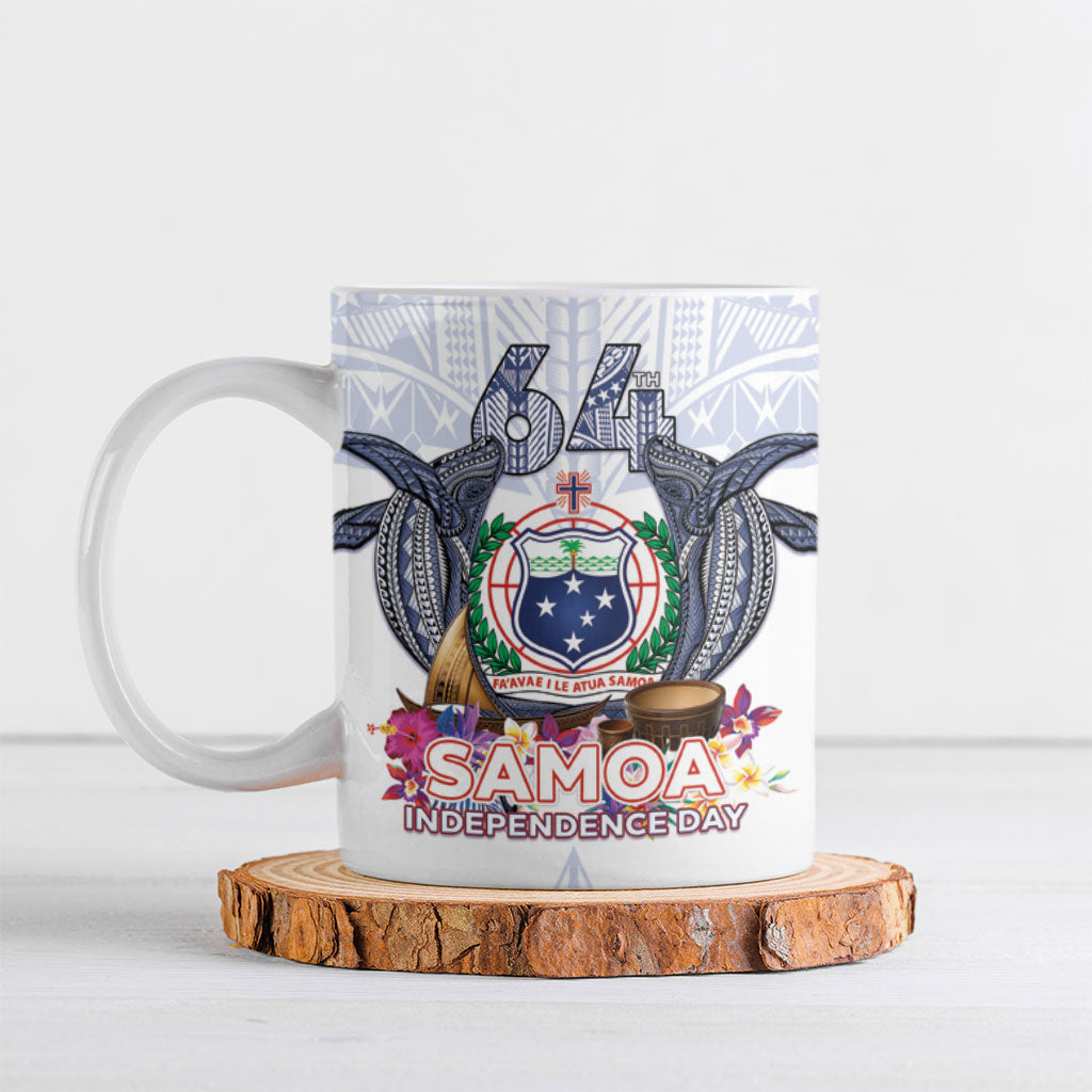 Samoa Independence Day Ceramic Mug Samoa United For A New Beginning LT05 White - Polynesian Pride