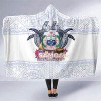 Samoa Independence Day Hooded Blanket Samoa United For A New Beginning LT05 One Size White - Polynesian Pride