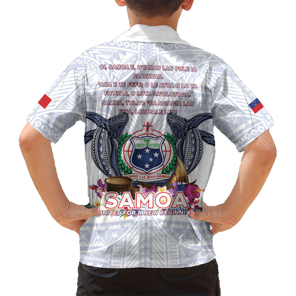 Samoa Independence Day Kid Hawaiian Shirt Samoa United For A New Beginning LT05 - Polynesian Pride