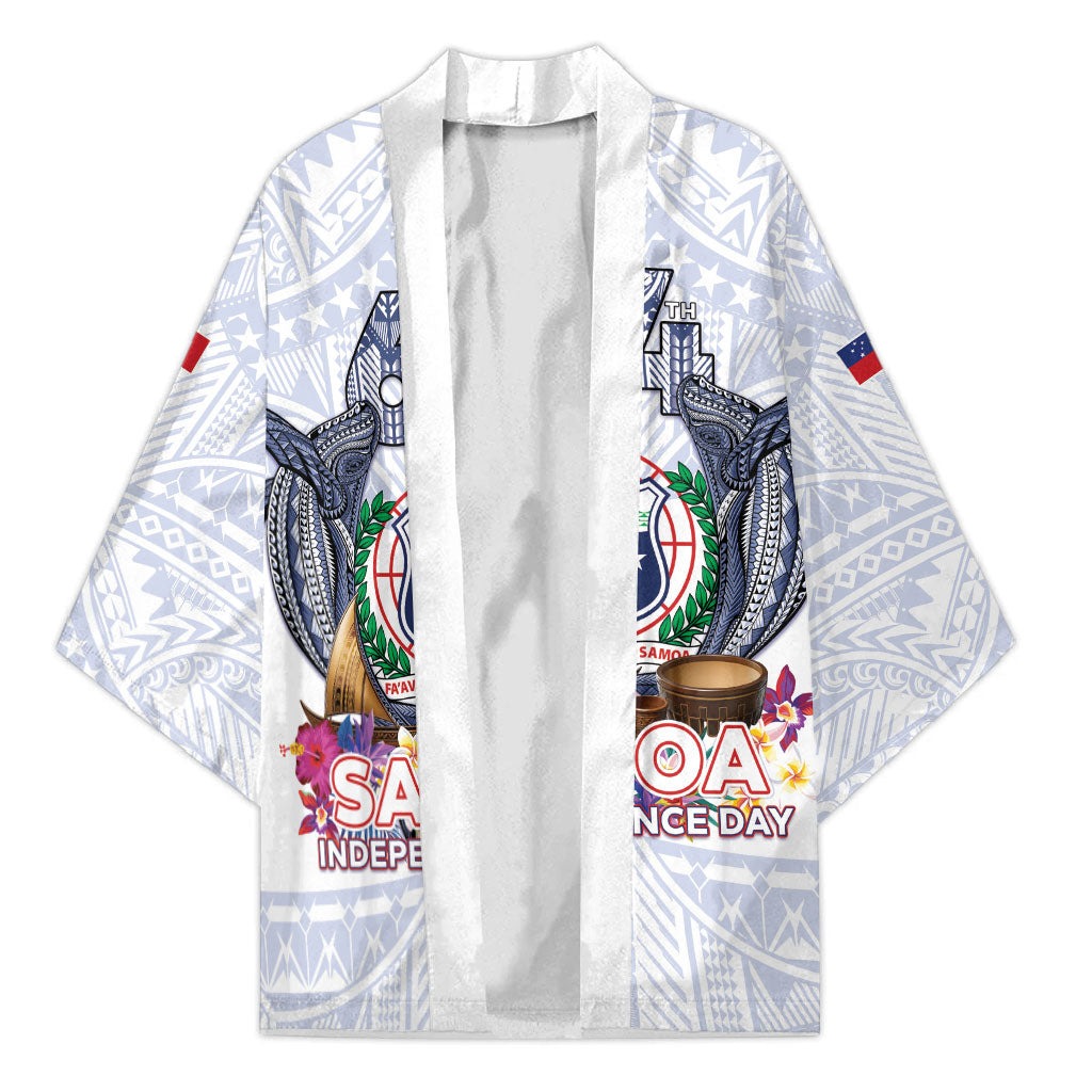 Samoa Independence Day Kimono Samoa United For A New Beginning LT05 Unisex White - Polynesian Pride