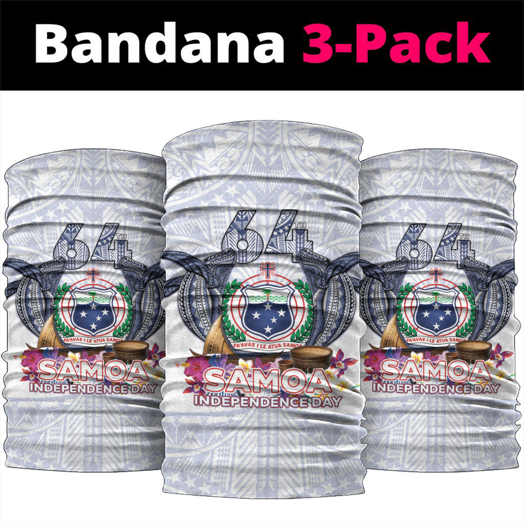 Samoa Independence Day Neck Gaiter Samoa United For A New Beginning LT05 package One Size: 25*50cm White - Polynesian Pride