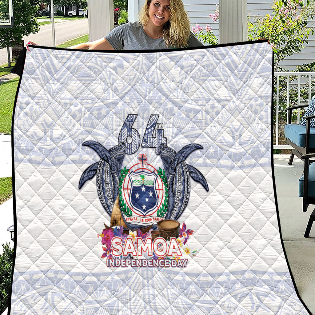 Samoa Independence Day Quilt Samoa United For A New Beginning LT05 White - Polynesian Pride