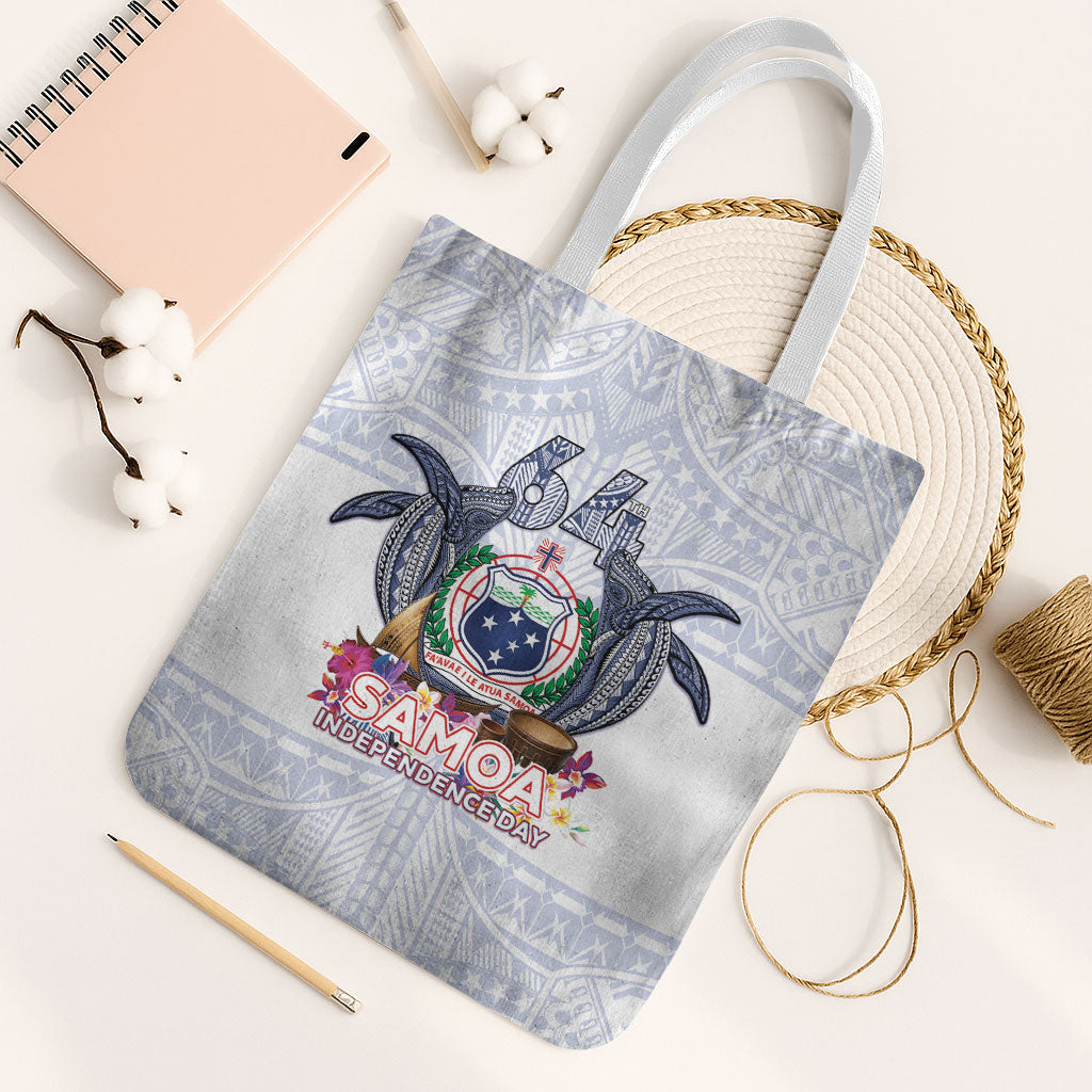 Samoa Independence Day Tote Bag Samoa United For A New Beginning LT05 White Strap One Size White - Polynesian Pride