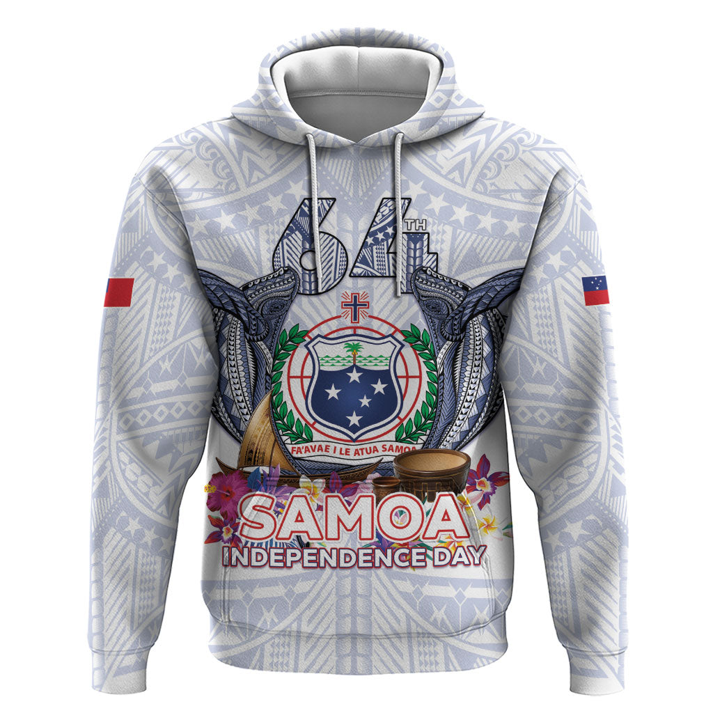 Samoa Independence Day Zip Hoodie Samoa United For A New Beginning LT05 Pullover Hoodie White - Polynesian Pride