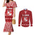 Tonga King Tupou VI Day Couples Matching Mermaid Dress and Long Sleeve Button Shirt Traditional Tongan Kupesi Pattern