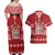 Tonga King Tupou VI Day Couples Matching Off Shoulder Maxi Dress and Hawaiian Shirt Traditional Tongan Kupesi Pattern