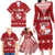 Tonga King Tupou VI Day Family Matching Long Sleeve Bodycon Dress and Hawaiian Shirt Traditional Tongan Kupesi Pattern