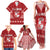 Tonga King Tupou VI Day Family Matching Tank Maxi Dress and Hawaiian Shirt Traditional Tongan Kupesi Pattern