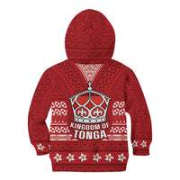 Tonga King Tupou VI Day Kid Hoodie Traditional Tongan Kupesi Pattern LT05 - Polynesian Pride