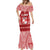 Tonga King Tupou VI Day Mermaid Dress Traditional Tongan Kupesi Pattern