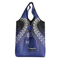 Fiji Drua Grocery Bag Fijian Tapa Pattern LT05 - Polynesian Pride